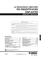 Yamaha RXV-663 - Service Manual 